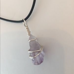 Natural Amethyst Wire Wrapped Necklace 🔮